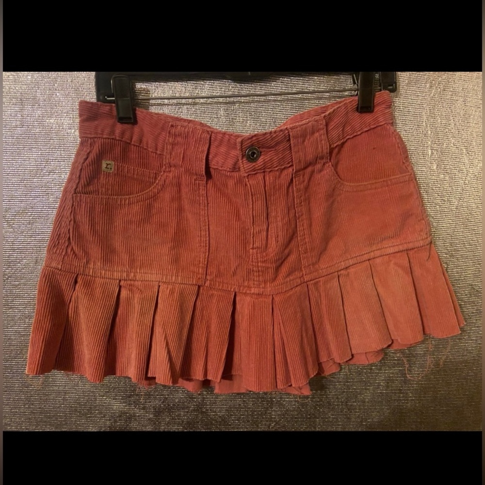 Refuge Pink Corduroy Skirt Size 7 Juniors #8551